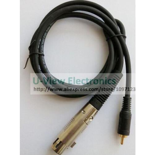 NCHTEK 1.5M Golden Plated RCA Male to Microphone XLR 3Pin Female Jack Speaker Mic Plug Connector Cable/Free Shipping/1PCS