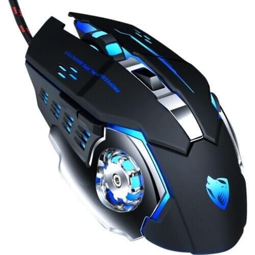 New Pro Gamer Gaming Mouse 3200DPI Adjustable Wired Optical LED Computer Mice USB Cable Silent Mouse for laptop PC