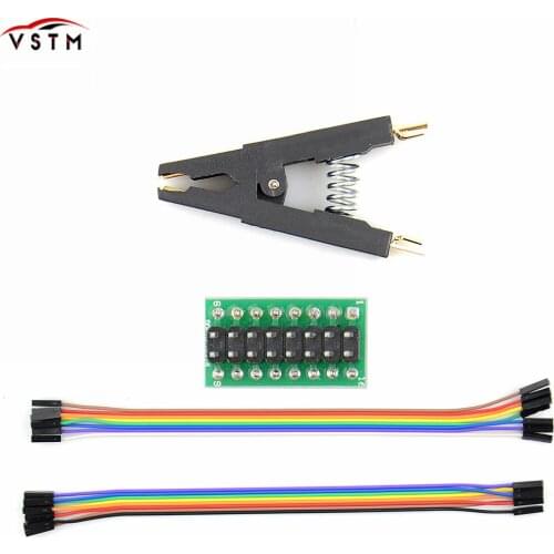 Newest SOIC16 SOP16 To DIP8 CLIP for RT809H RT809F TL866CS TL866A TL866II EZP2010 EZP2013 TNM5000 Programmer Testing Clip