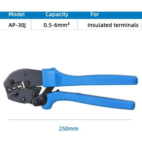 AP-03J Crimping tool for 0.5-6mm2 insulated terminal 20-10AWG