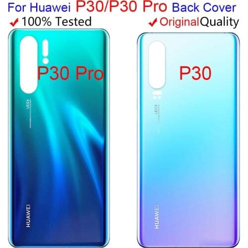 Original For Huawei P30 Pro Battery Cover Rear Glass Door Housing For Huawei P30Pro Battery Cover For Huawei P30 Battery Cover