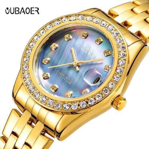 OUBAOER Women's Watches With Rhinestones