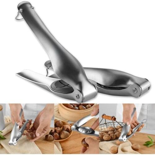 Stainless Steel Cross Chestnut Opener Walnut Clip Hazelnut Macadamia Pecan Nut Peeler Kitchen DIY Creative Tools Accessories