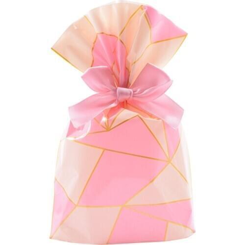 50pcs/lot Candy Cookie Bags with Ribbon Gift Bags Wedding Gift Bags Baby Shower Birthday Party Packaging Bags Candy Box