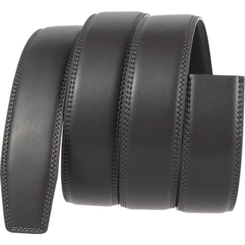 New Style Male Automatic Buckle Belt Without Buckle Belt Brand Mens High Quality Mens Authentic Belt Jeans Leather Belt Mens