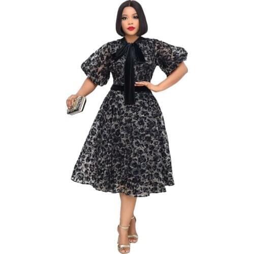 S-3XL Plus Size African Dresses For Women 2021 Elegent Fashion Style African Clothes Women Africa Clothing Ankara Dresses