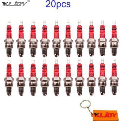 20x Performance 3 Electrode 3 Pole Ignition Spark Plug A7TC For 50cc 70cc 90cc 110cc 125cc Pit Dirt Bike ATV Quad Moped Scooter