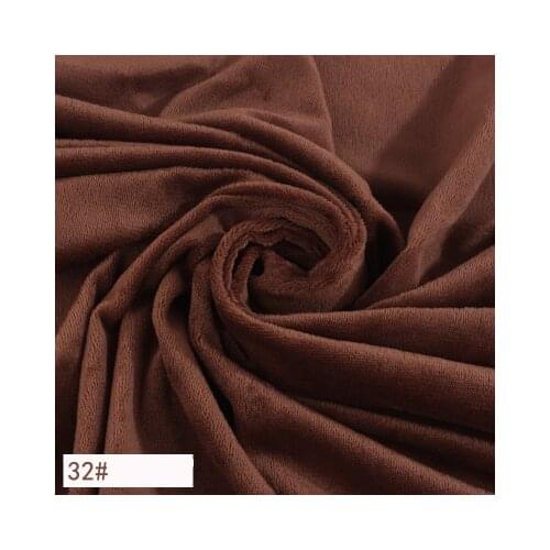 Soft Thin Short Plush Crystal Plush Fabric for Bedding,Pillow,Dolls,Background DIY Cloth Black White Pink Red Blue by the meter