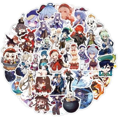10/30/50pcs/pack Cartoon Game Genshin Impact Stickers For Furniture Wall Desk DIY Car Trunk Computer Decal TV Guitar Motorcycle