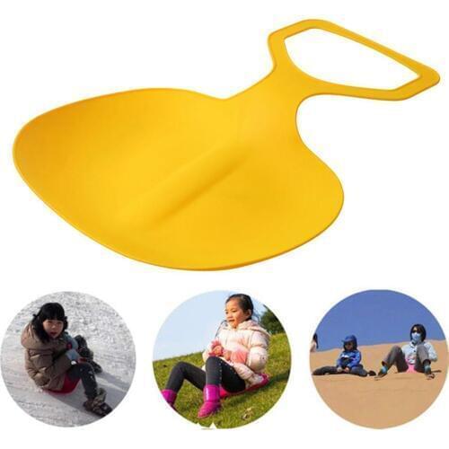 Outdoor Winter Sports Snow Skiing Pad Sled Sledge Skiing Board Outdoor Thicken Plastic Sand Grass Sleigh Slider Snow Luge