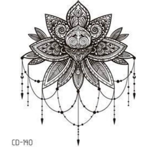 1PCS Rose Snake Water Transfer Tattoo Stickers Women Body Chest Art Temporary Tattoo Girl Waist Bracelet Flash Tatoos Flower