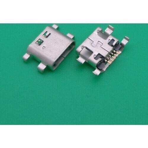 100pcs Micro USB 5pin mini Connector Reverse heavy plate Mobile Charging port For Huawei HONOR 6P Mobile phone repair parts