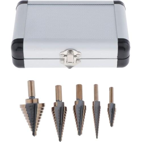 3/5pcs HSS Cobalt Multiple Hole 50 Sizes Step Drill Bit Set Tool High Quality Steel Helical Drill Bits DIY General Construction