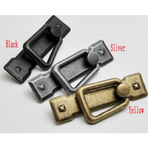 3PC/Lot Retro Antique Europe Type Cupboard Closet Cabinet Furniture Knob Handle Ring Pull Drawer Locker Knob Pull Tab Griphook