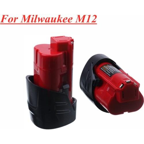 12V 3.0Ah Rechargeable 3000mAh Battery for Milwaukee M12 XC Cordless Tools 48-11-2402 48-11-2411 batteries 48-11-2401 MIL-12A-LI