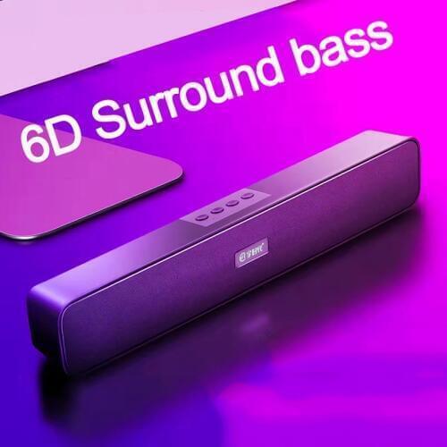 Wired Fashion 10W Bluetooth Speakers Hifi Home Surround System Stereo Wired and Wireless for PC Theater TV Speaker Subwoofer