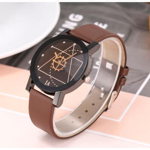 2020 Fashion Watch Clock Gift Men Luxury Brand Unisex Popular Womens Watches Quartz Stainless Steel Dial Leather Band Wristwatch