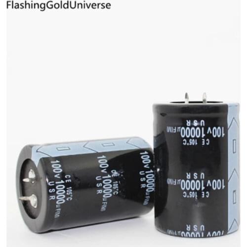 20PCS-2PCS Electrolytic capacitor 100V 10000UF 10000UF 100V 35*50MM Electrolytic capacitors