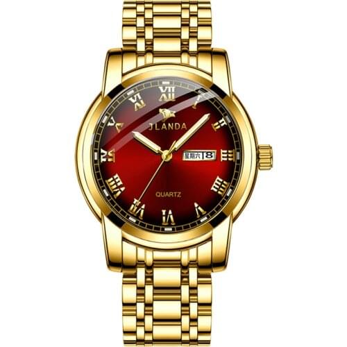 2021 Hot Popular Watch Girls' Simple Waterproof Luminous Double Calendar Refined Steel Strap Womens Korean Womens Watch