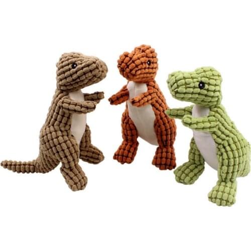 Pet sounding cotton toy Dog training toy Pet puppy Chihuahua Yorkshire molar tooth cleaning toy Biting dinosaur modeling