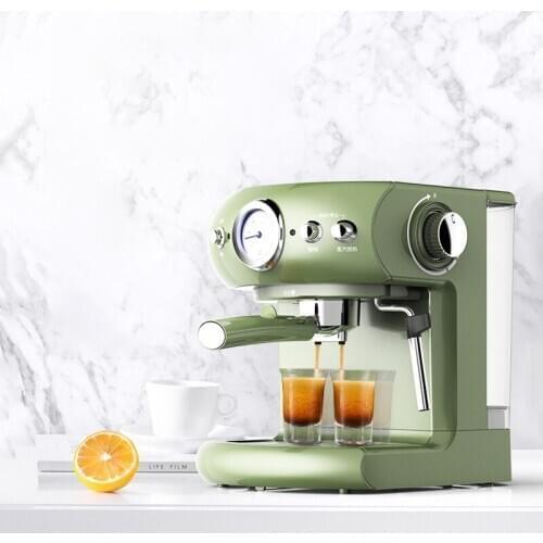 Commercial coffee maker Retro household coffee machine Italian small full semi-automatic milk froth by steam coffee maker