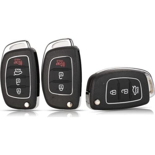 Kutery 3 ButtonS Car Key Shell Hy20 Remote Key Uncut Blade Fob Shell For Hyundai Ix35 Ix45 Elantra Santa Fe Without Blade