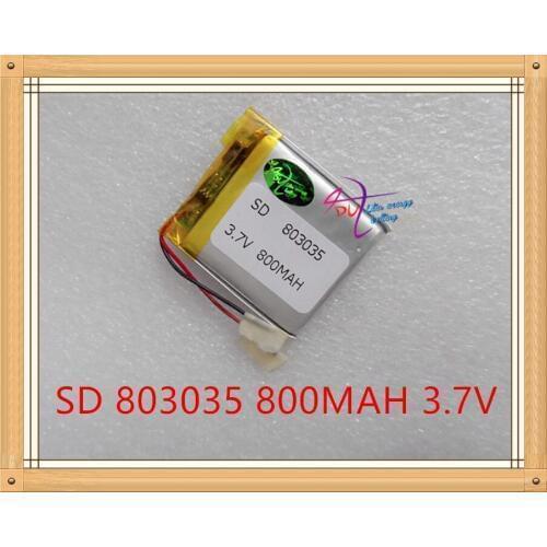 Liter energy battery 3.7V polymer lithium battery 803035 MP3 MP4 800MAH sound camera driving recorder