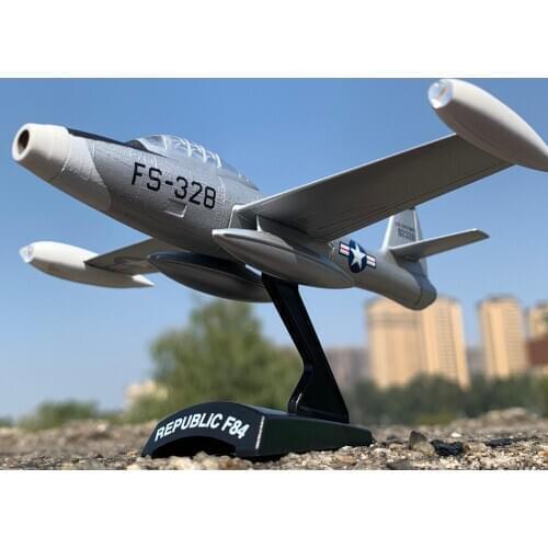 1:100 Scale American F84 Thunder Fighter Alloy Military Aviation Aircraft Model Collectible Gift Metal Diecast Models Toy