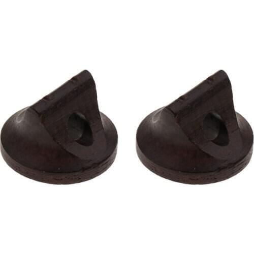 Pack of 2 Ebony Wood Erhu Bridge Chinese Traditional Violin Parts Accessories