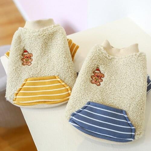 Autumn Winter Pet Dog Clothes Thicken Warm Puppy Dog Hoodies Coat Jacket Soft Fleece Chihuahua French Bulldog Clothing Outfits