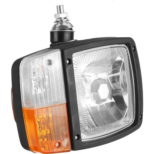 Pair LED Tractor Trailer Headlights Left and Right Universal Turn Signal Light Lamp Head Indicator Light for Car Excavator Truck