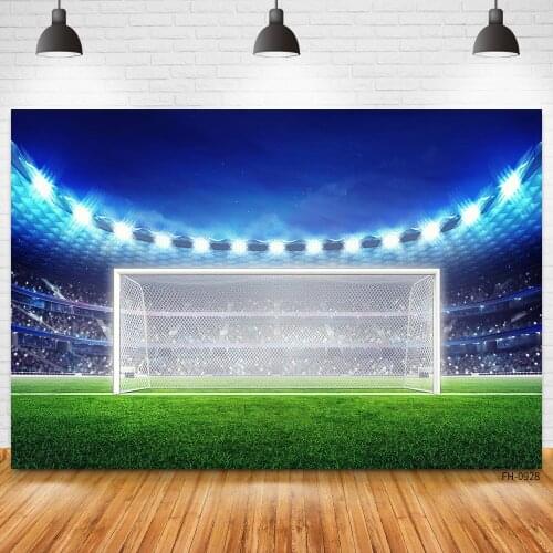 Field Grass Soccer Football Party Stadium Backdrop Photo Studio Boy Baby Kid Birthday Background Banner Poster Photography Props