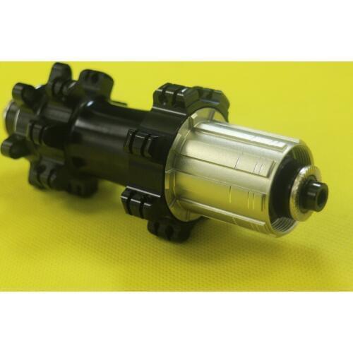 Powerway MTB XC M42 straight pull disc rear hub O.L.D. 135mm 28 holes black red QR Shiman 10s 11s XD XX1 cyclocoross