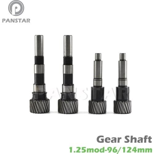 PANSTAR 1.25mod modulus cnc shaft gear pinion helical teeth 96mm 124mm length Engraving machine high precision cnc parts