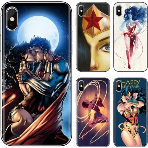 Face-Superhero-C-Wonder-Woman Silicone Case For Huawei Mate 20 30 40 7 8 9 10 Lite Pro P Smart 2018 2019 Plus G7 G8