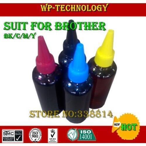 [4color Dyebased]Compatible refill ink specialized suit for Brother 4 color printer ,High quality, BK C M Y