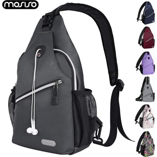 MOSISO Crossbody Bag Waterproof Men Women Sling Chest Bag fit for 9.7 inch ipad Fashion Laptop Shoulder Backpack Bag 2019