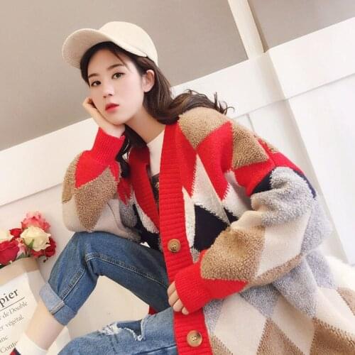 Embroidery Sweater Women Cardigan Spring Autumn Lady Loose Korean 2021 New Outwear Knit Long Coat Female Fashion Overcoat W8