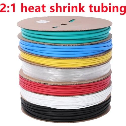 1 Meter heat shrink tube transparent Clear shrinkable tubing Wrap Wire kits 2:1 heat shrink tube Wrap Wire Sell Connector