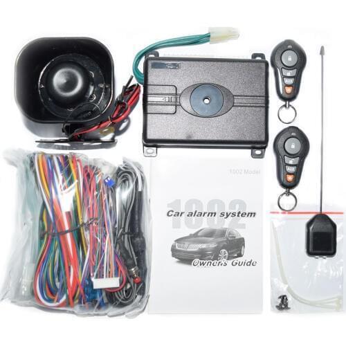 VP1002 Top Quality One Way Car Alarm System with Hopping Code English Version Alert Car Accessories USA Canada Market