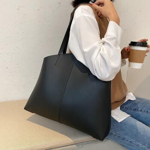 High Quality PU Leather Shoulder Bags for Women 2020 Winter Branded Large Bags Ladies Handbags Female Trending Luxury Hand Bags