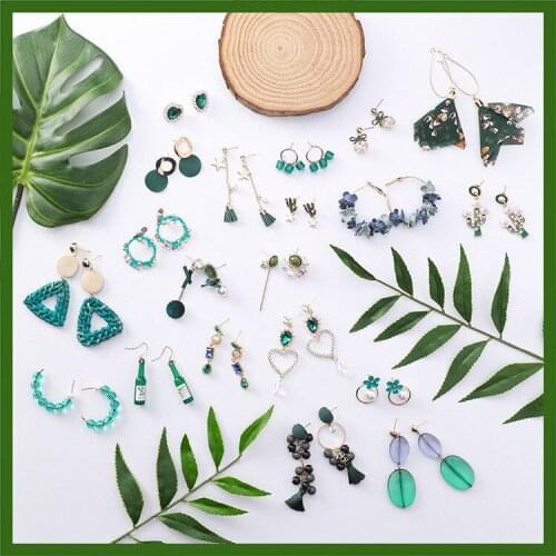 New Stylish Women Acrylic Geometric Drop Dangle Statement Earrings Jewelry Women Statement Jewelry Wholesale Party Gift