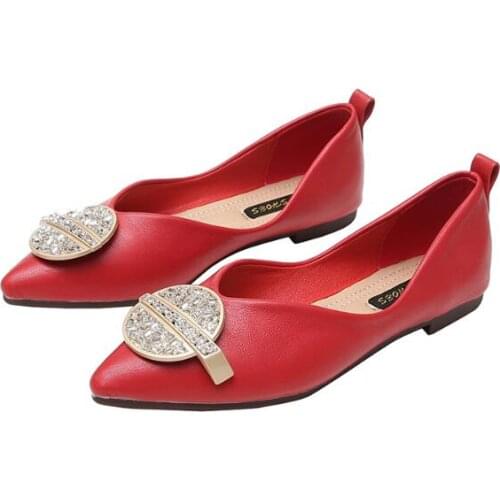 Pointed toe flat womens shoes autumn new 2020 womens shoes pumps casual shoes womens shoes womens flat shoes