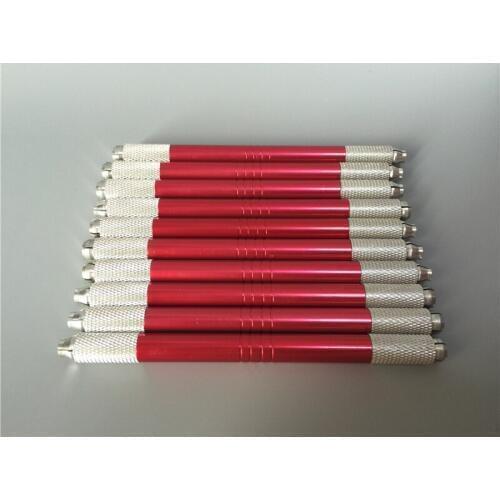 100pcs Handmade Cosmetic Eyebrow Microblading Manual Tattoo Pen 3D Embroidery Tattoo Machine Kit 2 Head Can Be Used