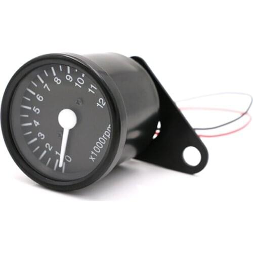 12000 RPM Motorcycle Meter Scooter Tachometer Gauge Night Light Motorcycle Instruments Speed Indicator