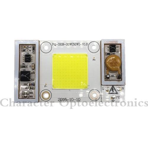 2pcs 50W 170-265V High Power led chip built-in driver white 6000k / warm white 3500k/4500K /10000K /20000K /30000K Spectrum LED