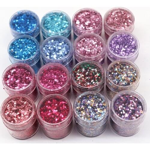 4-5 Cans of Nail Dipping Powder Mermaid Sequin Set Starry DIY Small Jewelry Pigment Powder Flakes for Gel Nail Polish Decoration