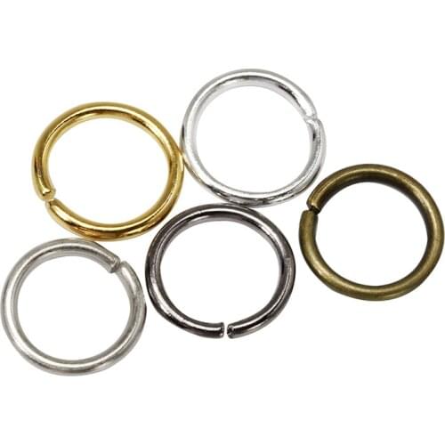 5Pcs/Set DIY Golden Silver Antique Brass Open Ring Buckles Opening Spring Coil Bag Hook Chain Adjustment Hardware Metal Button