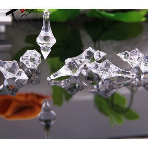 500pcs/lot, Top Quality Acrylic Crystal Pendants 17*45mm, Nice Wedding & Party Decoration, Acrylic Chandelier Drop