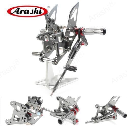 Arashi Adjustable Footrest For HONDA CBR250R CBR300R 2015 2006 2017 CBR 250R CBR 300R CNC Motorcycle Pedal Silver Black Gold